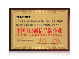 中國315誠信企業品牌